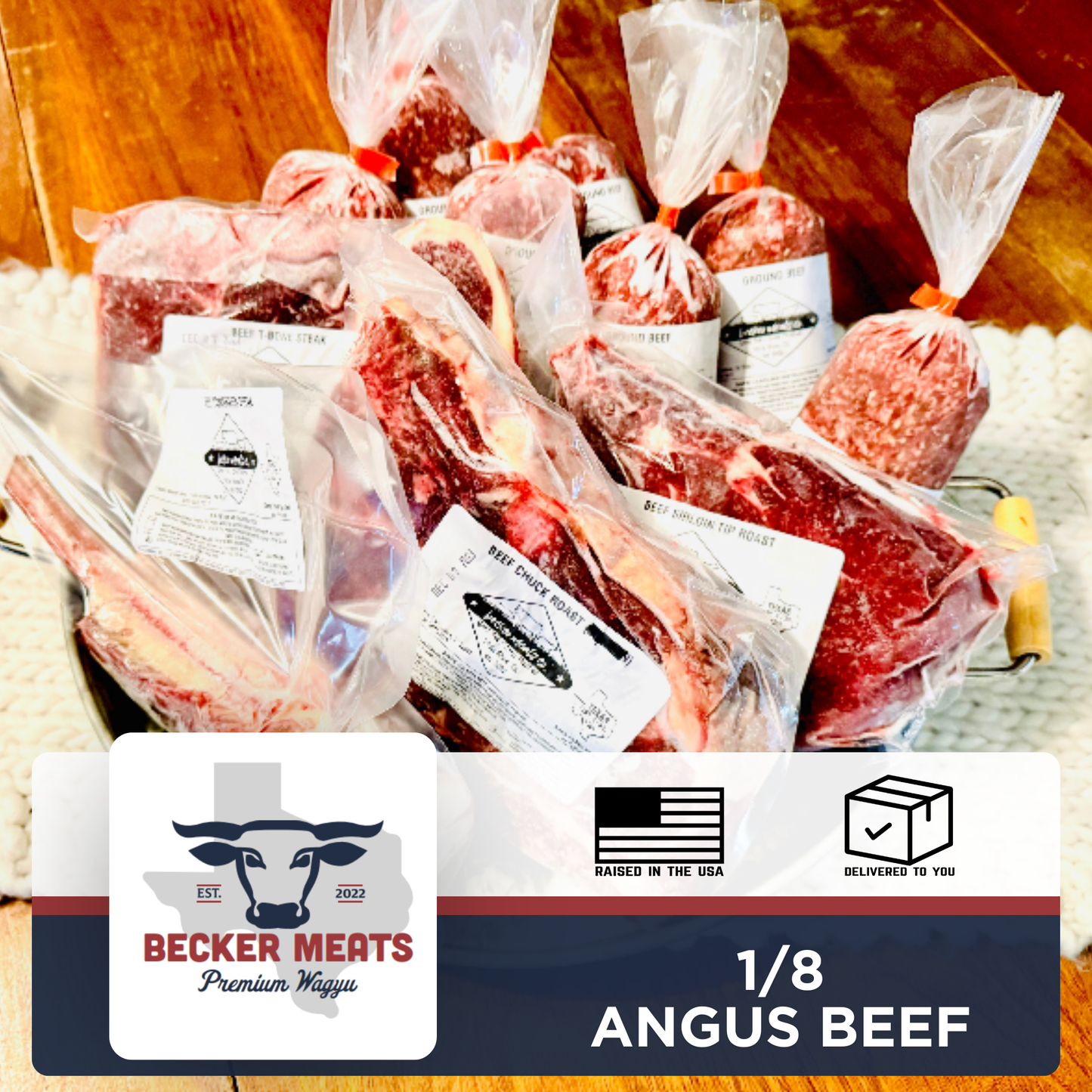 1/8th Angus Beef 45lbs